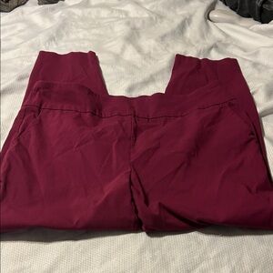 Pioneer woman gorgeous non faded Burgundy Pants XL